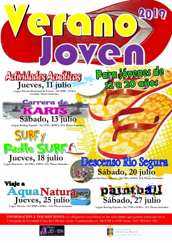 <span style='color:#780948'>ARCHIVED</span> - 15th to 21st July What's on in Alhama de Murcia
