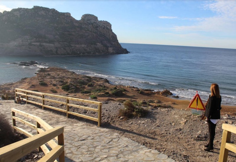 <span style='color:#780948'>ARCHIVED</span> - Access improvement work continues at Playa Amarilla in Águilas