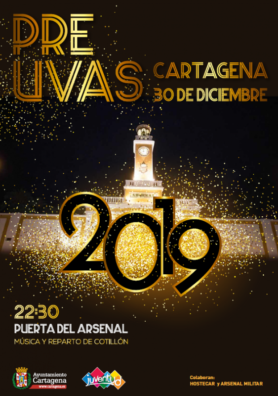 <span style='color:#780948'>ARCHIVED</span> - Monday 30th December Cartagena: Pre-Uvas party prior to the New Year celebrations