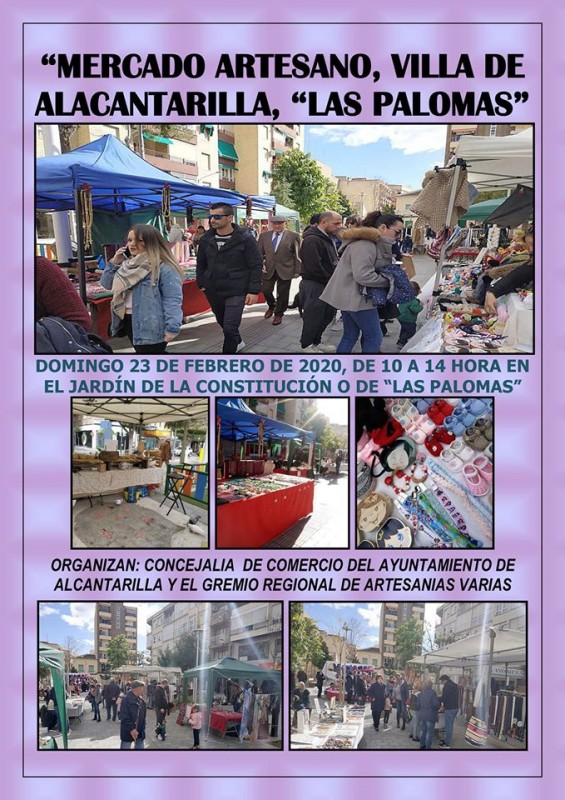 <span style='color:#780948'>ARCHIVED</span> - Sunday 23rd February 2020 Artisan market in Alcantarilla