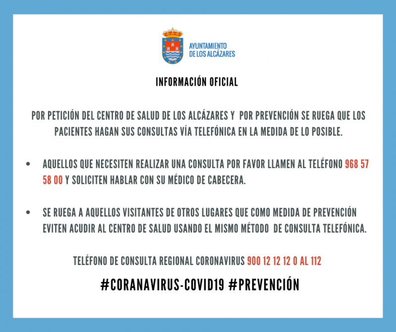 <span style='color:#780948'>ARCHIVED</span> - Los Alcázares cancels street markets, cancels events and closes municipal installations