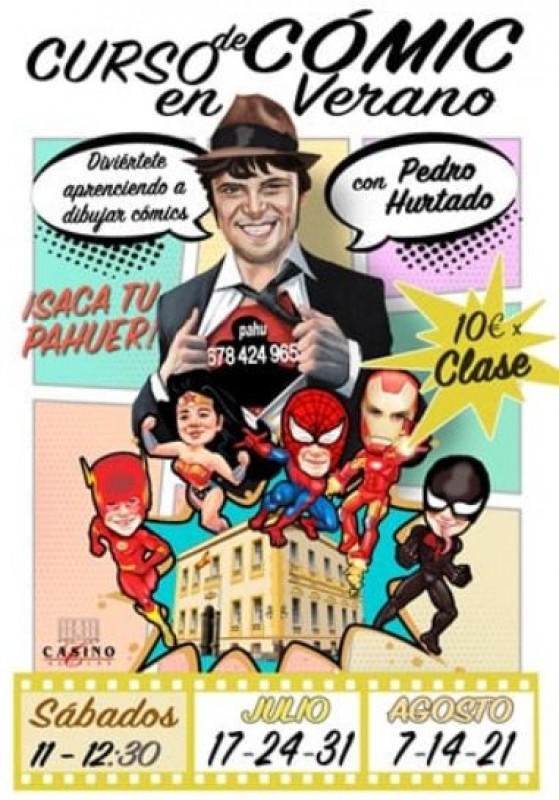 <span style='color:#780948'>ARCHIVED</span> - Comic book drawing classes at Aguilas Casino this summer