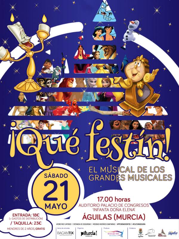 <span style='color:#780948'>ARCHIVED</span> - May 21, Qúe Festín, the ultimate children’s musical at the Aguilas auditorium