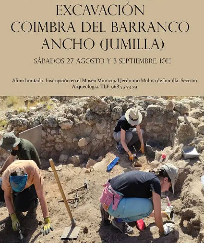 <span style='color:#780948'>ARCHIVED</span> - August 27 Open Day at the Coimbra del Barranco Ancho archaeological dig in Jumilla