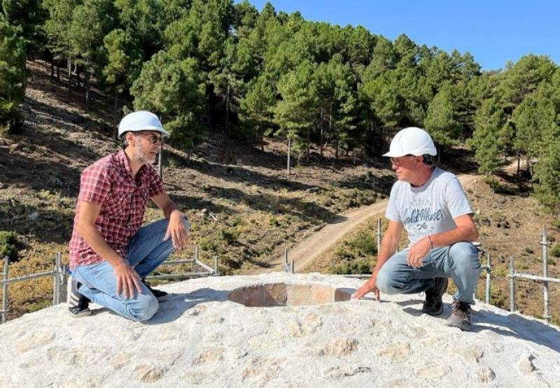 Renovation work nears completion on Sierra Espuna snow wells