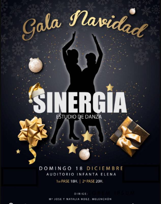 December 18 Sinergy dance studio Christmas gala performance in Águilas