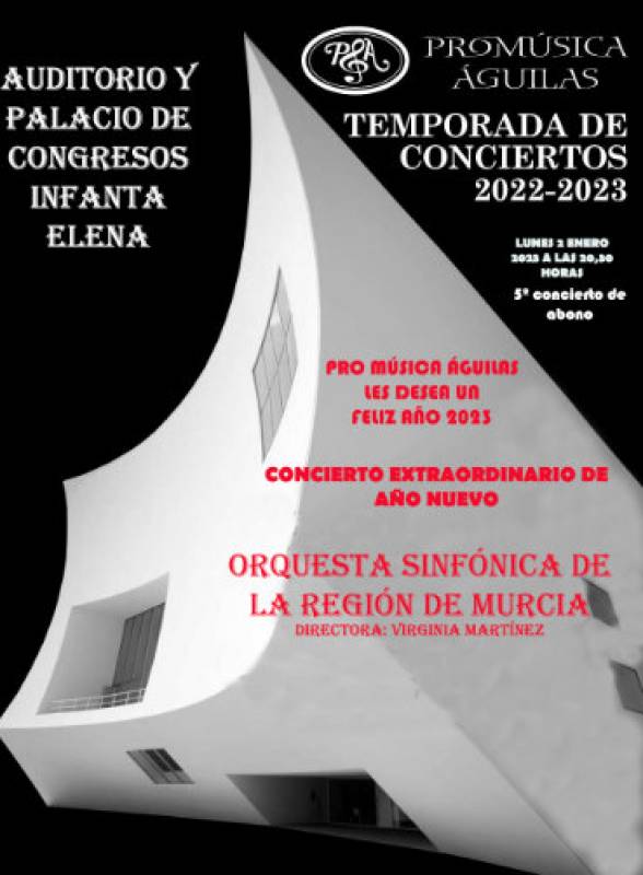 <span style='color:#780948'>ARCHIVED</span> - January 2 New Year concert by the Region of Murcia Symphony Orchestra in Aguilas