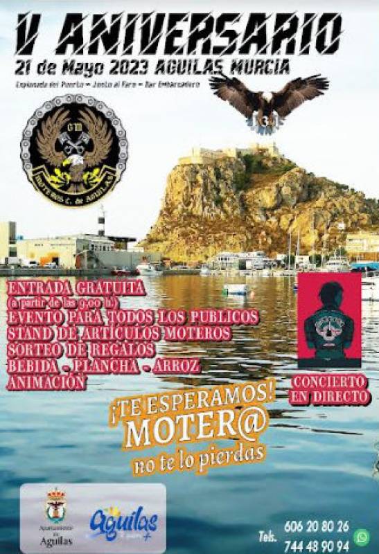 May 21 Motorbike Club 5th anniversary celebration in Aguilas