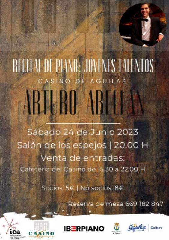 June 24 Piano recital in the Casino of Aguilas
