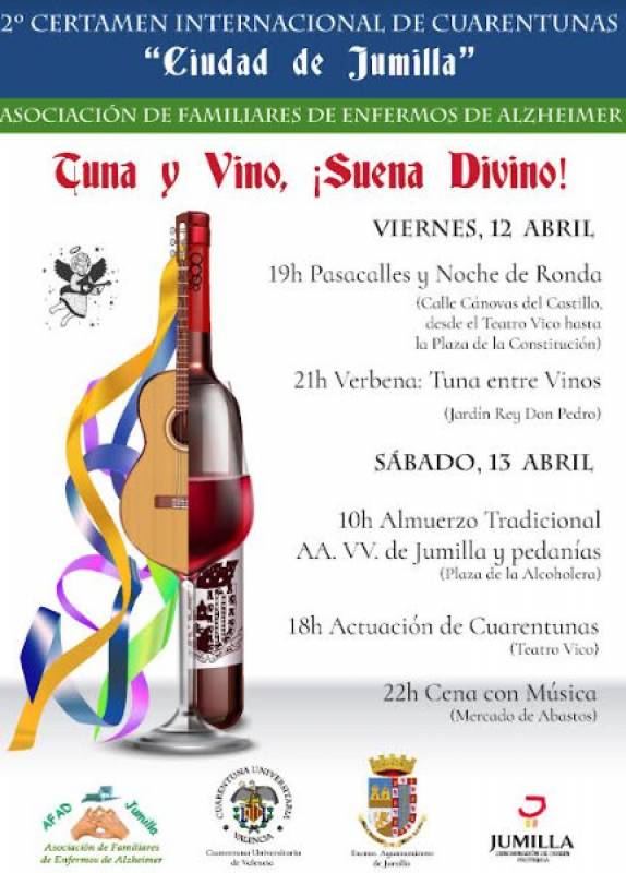 April 12 and 13 Tuna music groups and wine festival in Jumilla