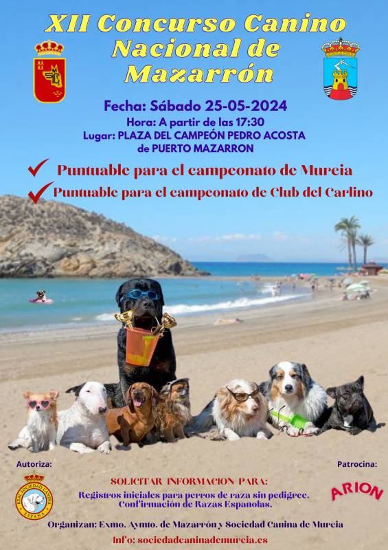 May 25 Dog show in Puerto de Mazarron