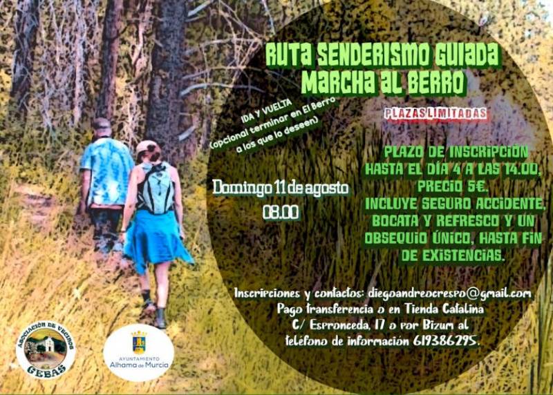 August 11 to 18 Annual fiestas of the Sierra Espuña village of Gebas in Alhama de Murcia