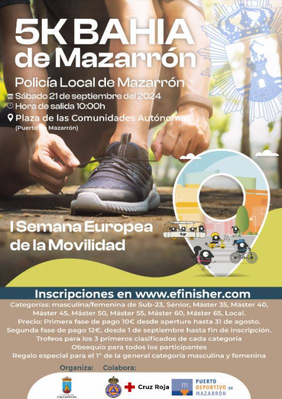 September 21 Bahia de Mazarron 5-kilometre running race in Puerto de Mazarrón