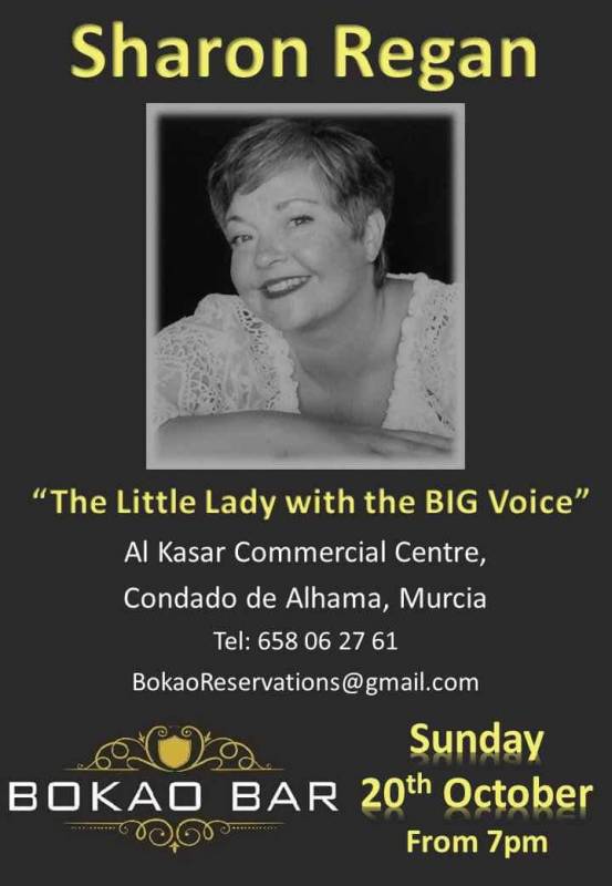 October 20 Early Bird Specials and Sharon Regan at the Bokao Bar, Condado de Alhama Golf Resort