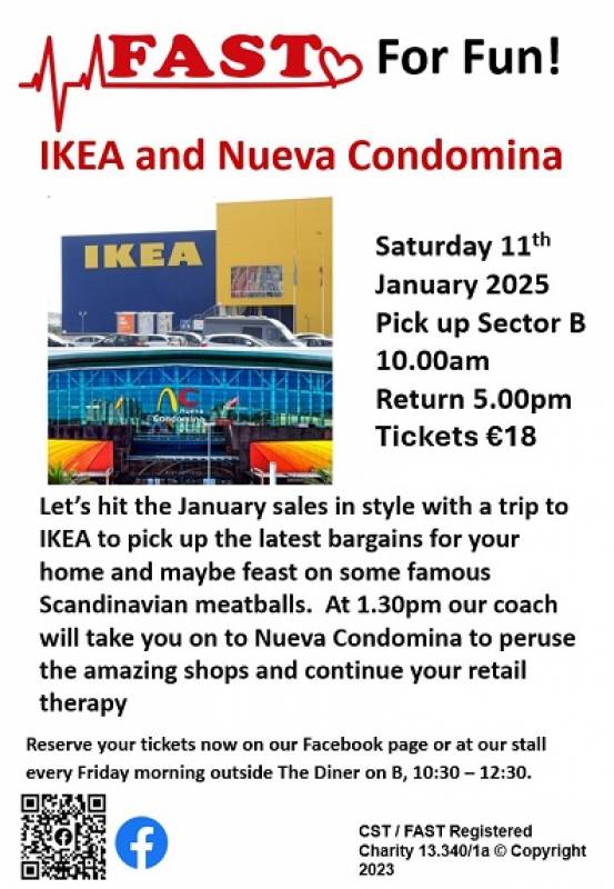 January 11 FAST Shopping trip to IKEA and Nueva Condomina Shopping Centre Murcia