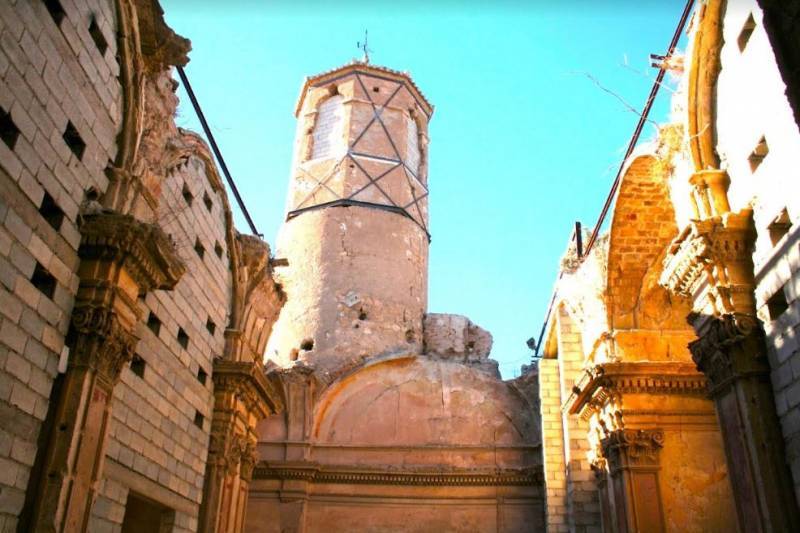 The church of San Juan in Lorca requires urgent repair after recent rain damage