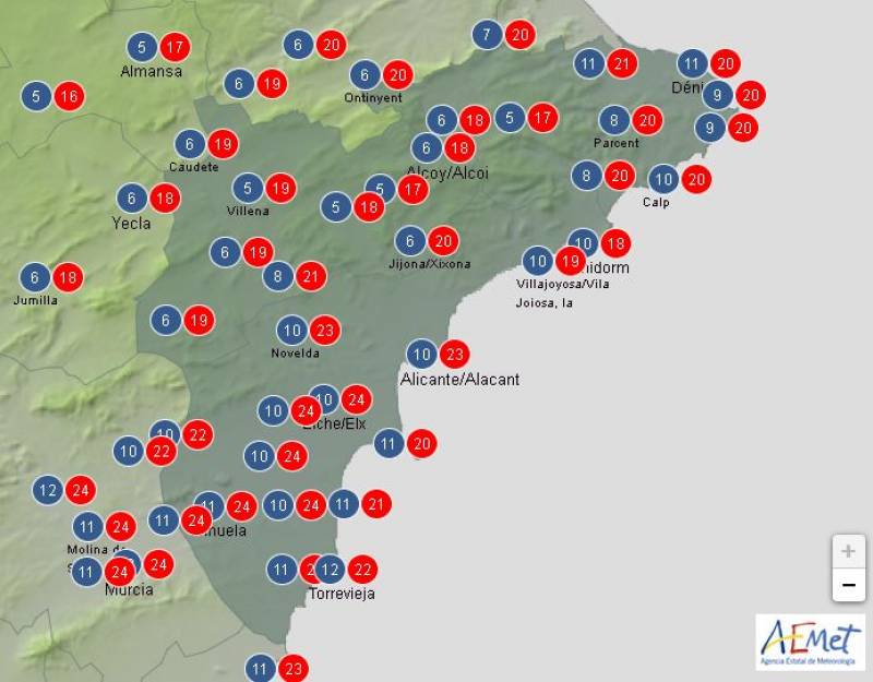 Bright and sunny this weekend: Alicante weather forecast March 27-30