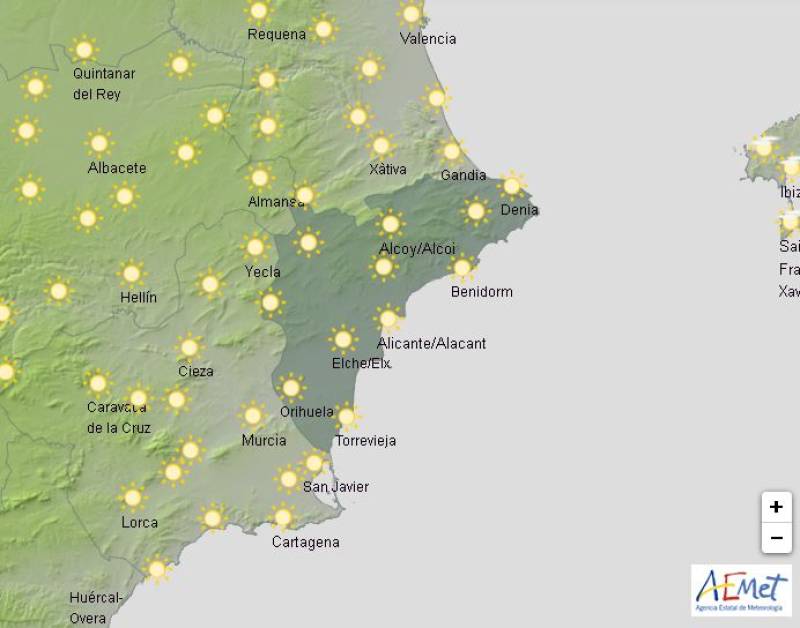 Soaring temperatures but cloudy skies: Alicante weather forecast May 19-22