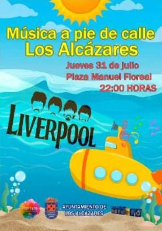 July 31 Free open-air Beatles tribute act in Los Alcázares!