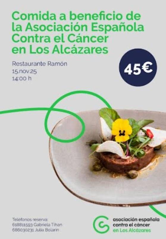 November 15 Charity lunch to raise funds for cancer research in Los Alcázares