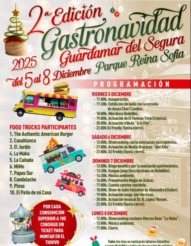 December 5-8 Guardamar Gastronavidad returns with more food trucks and festive fun