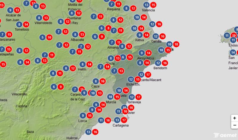 Bright days with some weekend rain: Alicante forecast December 11-14