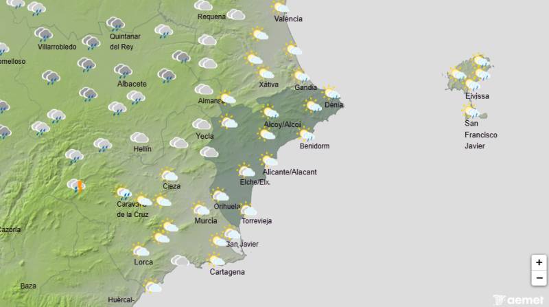 February stays chilly with strong winds and more rain: Alicante weather forecast February 5-8