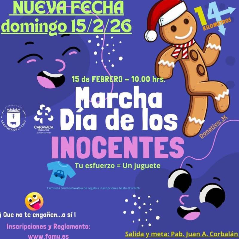 February 15 Re-scheduled 14-km hike in Caravaca de la Cruz