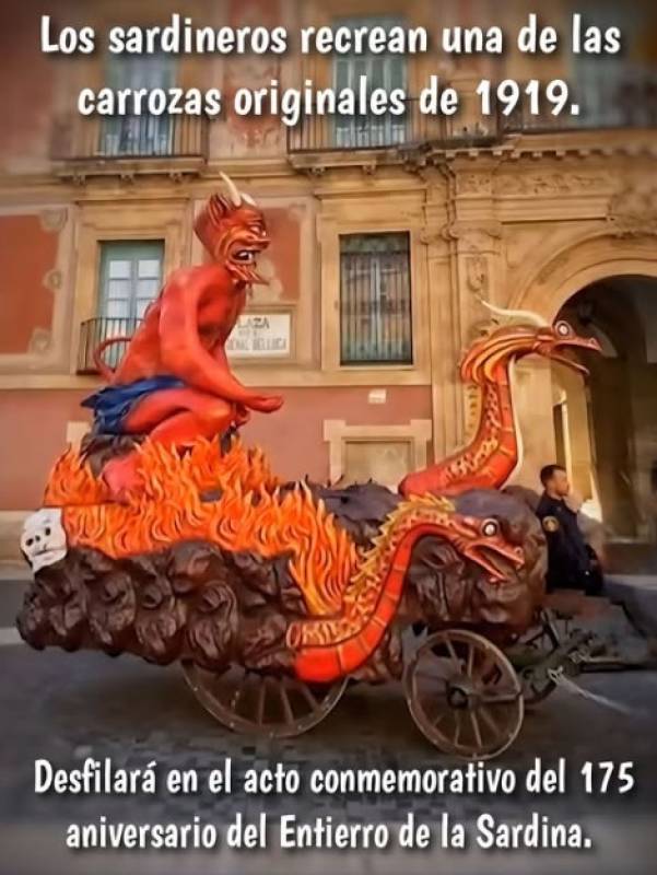March 7 Commemorative recreation of the Entierro de la Sardina parade in Murcia
