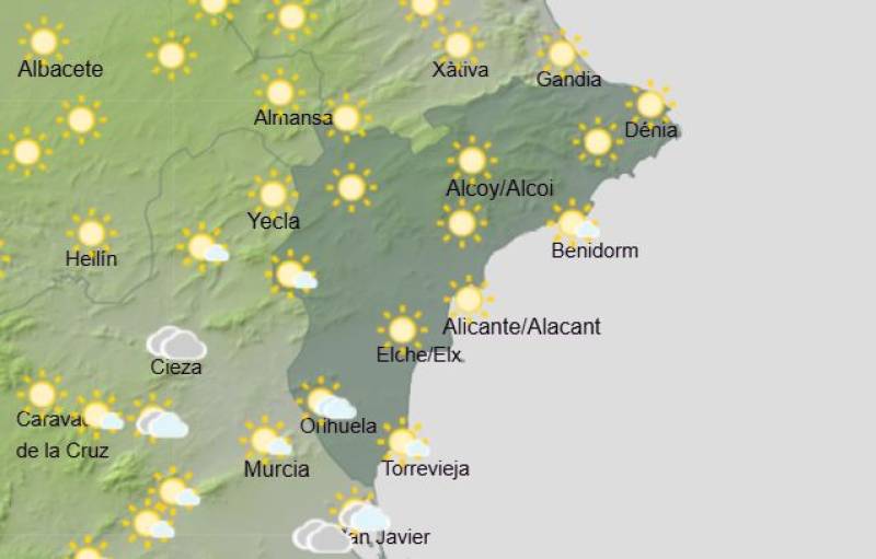 Rain and snow forecast in parts this weekend: Alicante weather March 26-29
