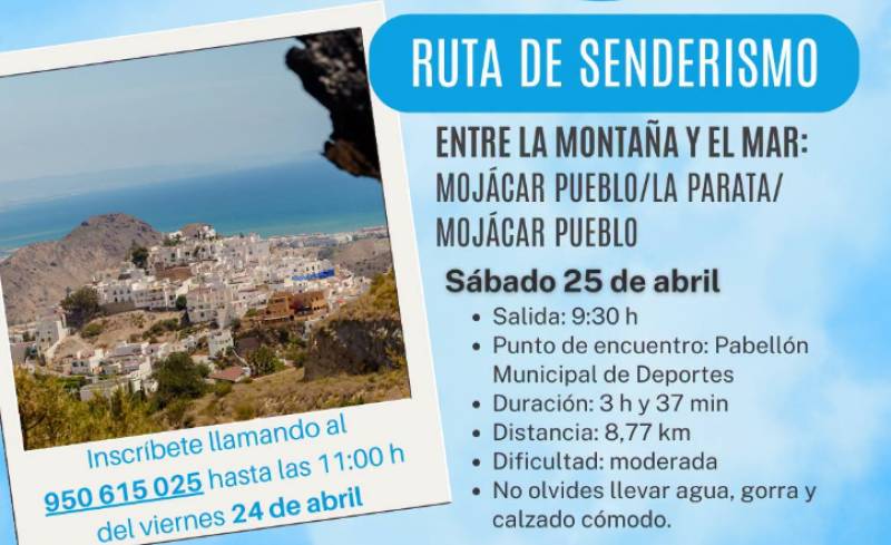 April 25 Free morning hike through some of Mojácar's most beautiful scenery