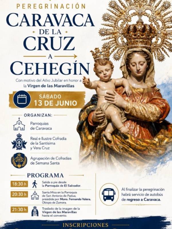 June 13 Pilgrimage from Caravaca de la Cruz to Cehegín