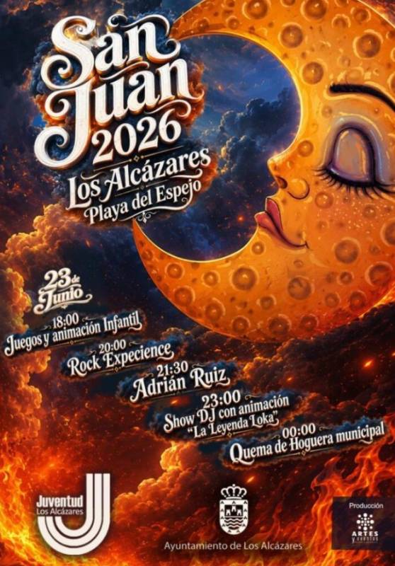 June 23 A bonfire celebration of the Night of San Juan in Los Alcázares