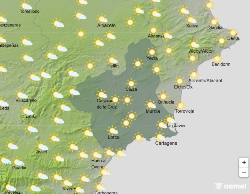 Scorching temperatures continue all week: Murcia weather forecast June 22-25