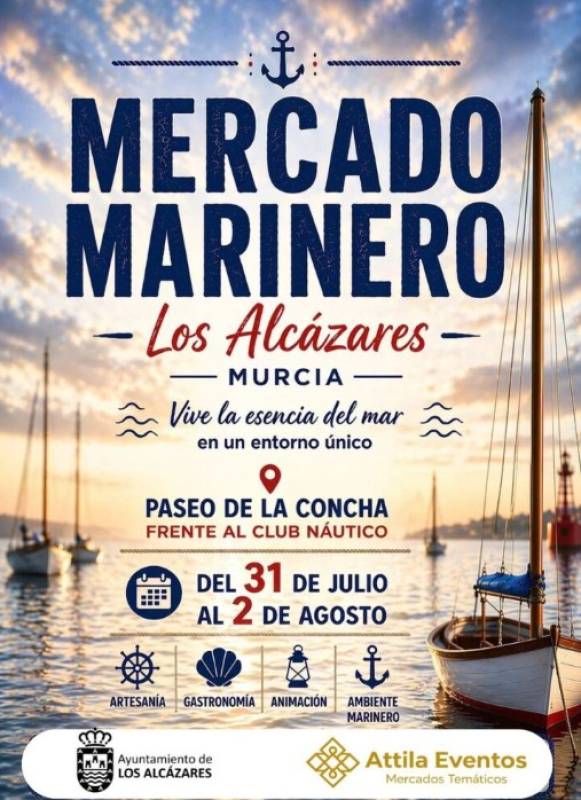 July 10 to 12 Maritime market in Los Alcázares