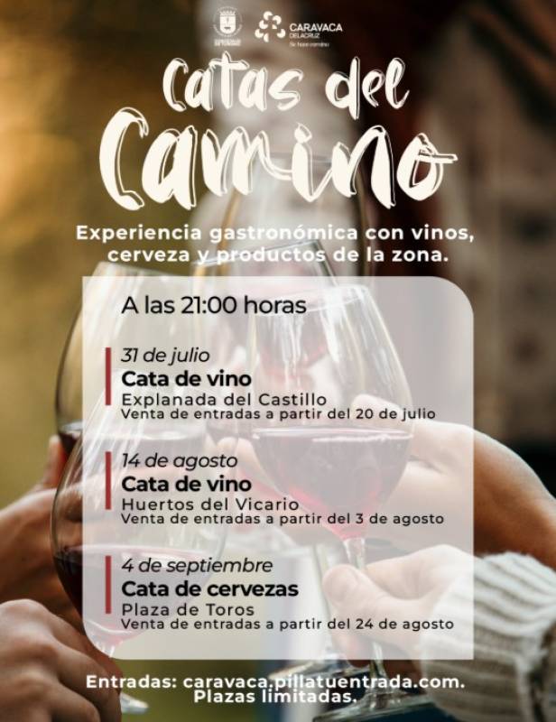 August 14 An evening of wine tasting in Caravaca de la Cruz
