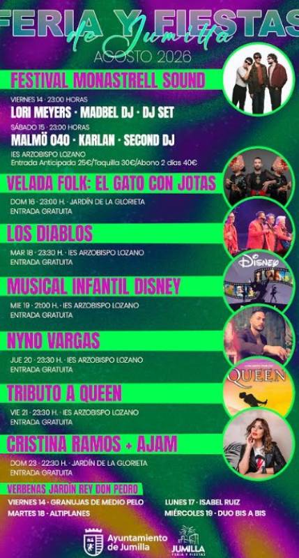 August 14 to 16 Monastrell Sound music festival in Jumilla