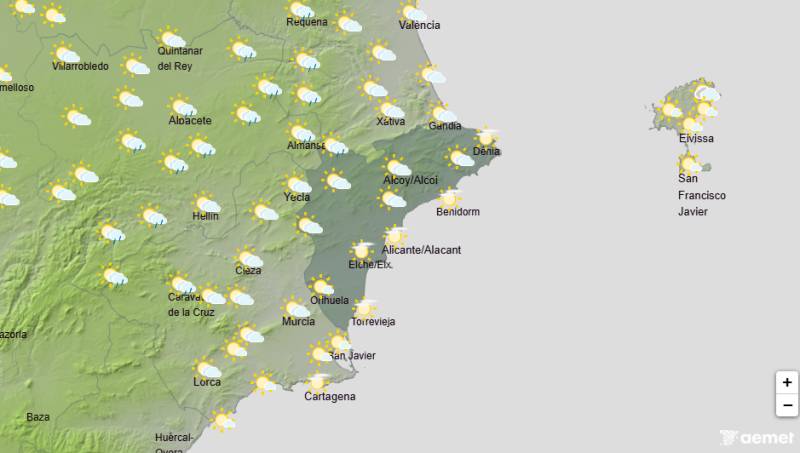 Rising temperatures and Saharan dust on the way: Alicante weather forecast July 30-August 2