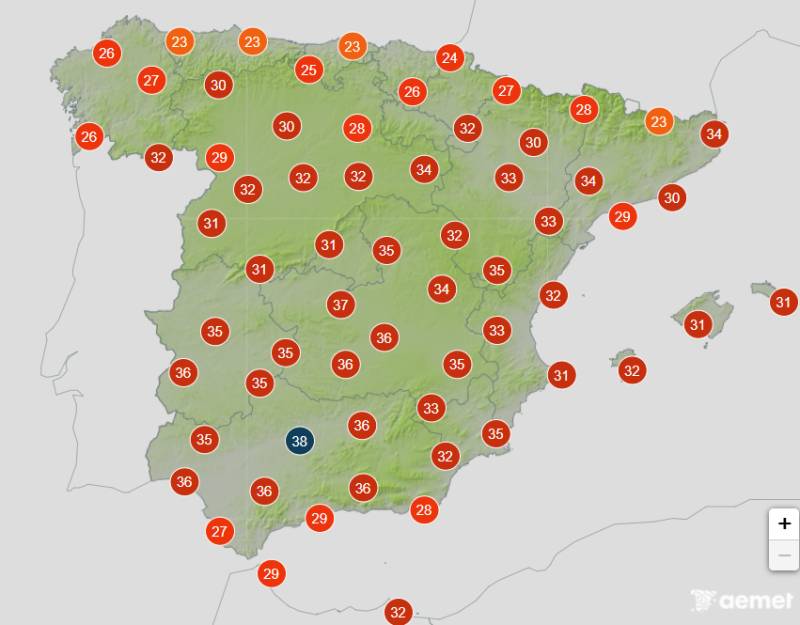 Spain weather forecast for August 6-9: Sun, heat and the risk of storms