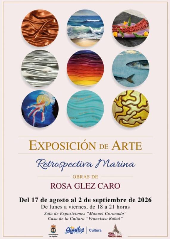 Until September 2 Art exhibition by Rosa González Caro in Águilas
