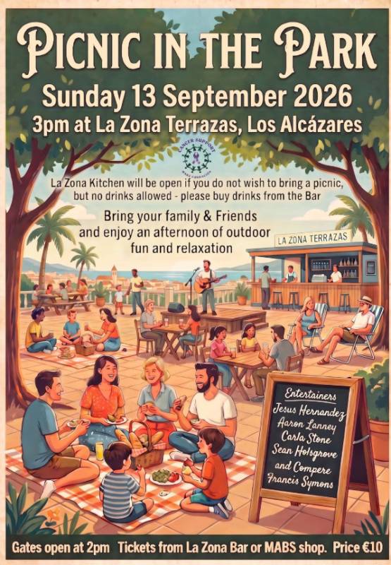September 13 MABS Picnic in the Park in Los Alcázares