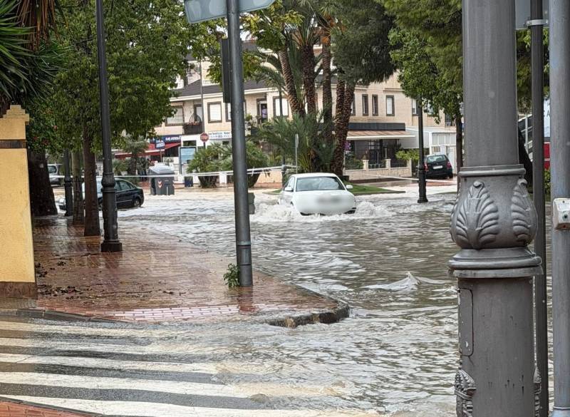 Storm Adam floods homes and roads along the Murcia coast