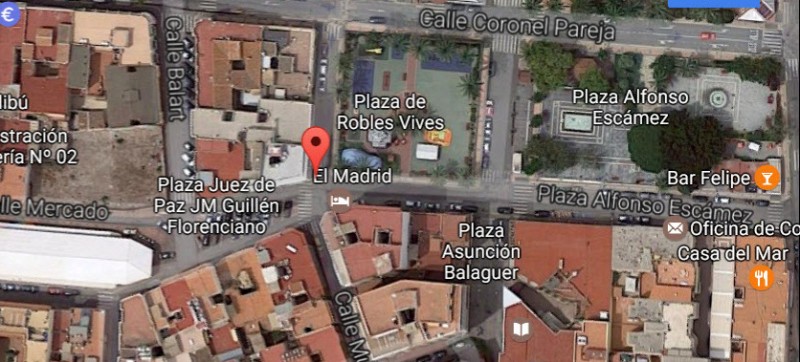 The Plaza Robles Vives in Águilas